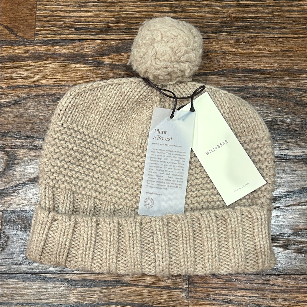 Will‎ + Bear 100% Australian Wool - Tasman “Fawn” Soft Wool Beanie BNWT - Picture 3 of 9